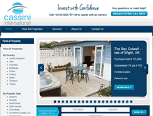 Tablet Screenshot of cassiniinternational.com